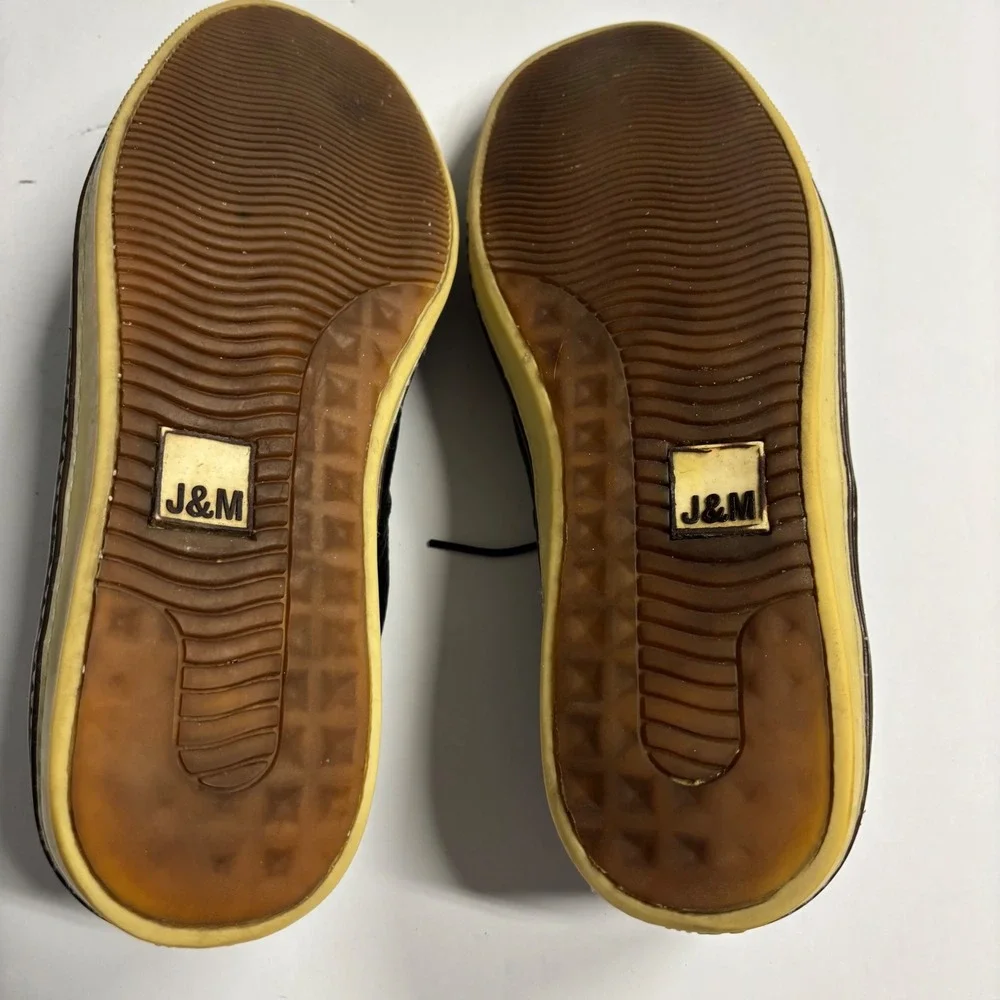 Johnston & Murphy McGuffey Black Leather 9M  Derby Hybrid Plain Toe